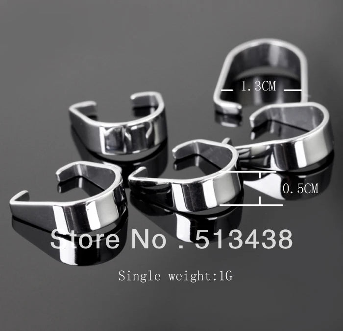 1000pcs 13mm Buffing Stainless Steel Clasp & Hooks for Jewelry DIY Pendant