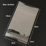 1000pcs Clear Self Adhesive OPP Bags Jewelry Pouches Party Packaging 5x8-7x10cm
