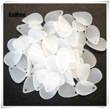 1000pcs Acrylic Lily Frosted Flower Beads 12x17mm DIY Accessories