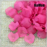 1000pcs Red Acrylic Petal Leaves Beads 15mm Pendant Jewelry Making