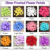 1000pcs Red Acrylic Petal Leaves Beads 15mm Pendant Jewelry Making