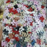 1000pcs 10mm DIY Candy Bowknot Paster Beads Sticker Jewelry Making