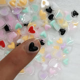 1000pcs 10mm Candy Heart Sticker Beads for DIY Scrapbook Jewelry