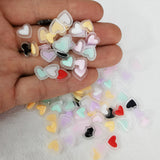 1000pcs 10mm Candy Heart Sticker Beads for DIY Scrapbook Jewelry