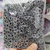 1000pcs 10mm Candy Heart Sticker Beads for DIY Scrapbook Jewelry