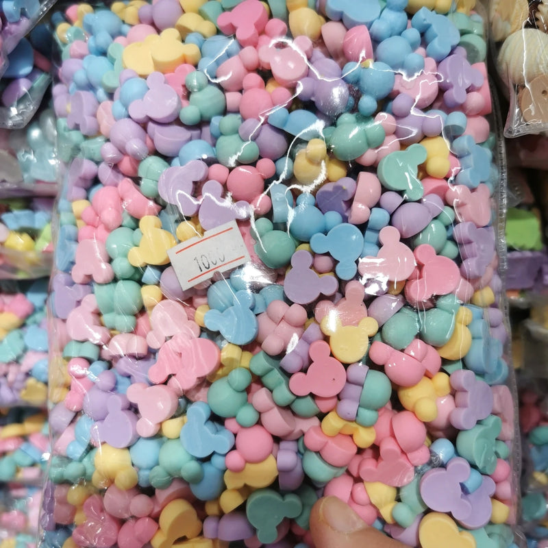 Resin Candy Heart Rabbit Beads for Jewelry Making
