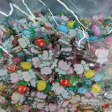 1000pcs 14mm Candy Mini Flower Beads Sticker Nail Jewelry Making Accessory