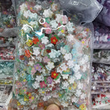 1000pcs 14mm Candy Mini Flower Beads Sticker Nail Jewelry Making Accessory