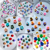 1000pcs Multicolored Flower Sticker DIY Scrapbook Jewelry Accessories
