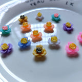 1000pcs Multicolored Flower Sticker DIY Scrapbook Jewelry Accessories