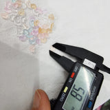 DIY Candy Heart Half Beads Sticker for Nail Jewelry Making