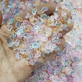 DIY Candy Heart Half Beads Sticker for Nail Jewelry Making