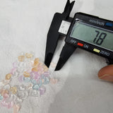 DIY Candy Heart Half Beads Sticker for Nail Jewelry Making