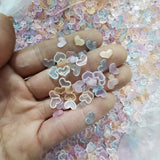 DIY Candy Heart Half Beads Sticker for Nail Jewelry Making