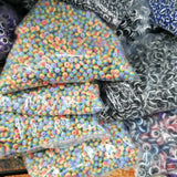 1000pcs 6mm Rainbow Striped Round Beads DIY Jewelry Making