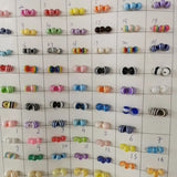 1000pcs 6mm Rainbow Striped Round Beads DIY Jewelry Making