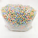 1000pcs 6mm Rainbow Striped Round Beads DIY Jewelry Making