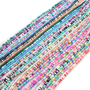 1000strip/Lot 4mm Polymer Clay Spacer Beads for Jewelry Making