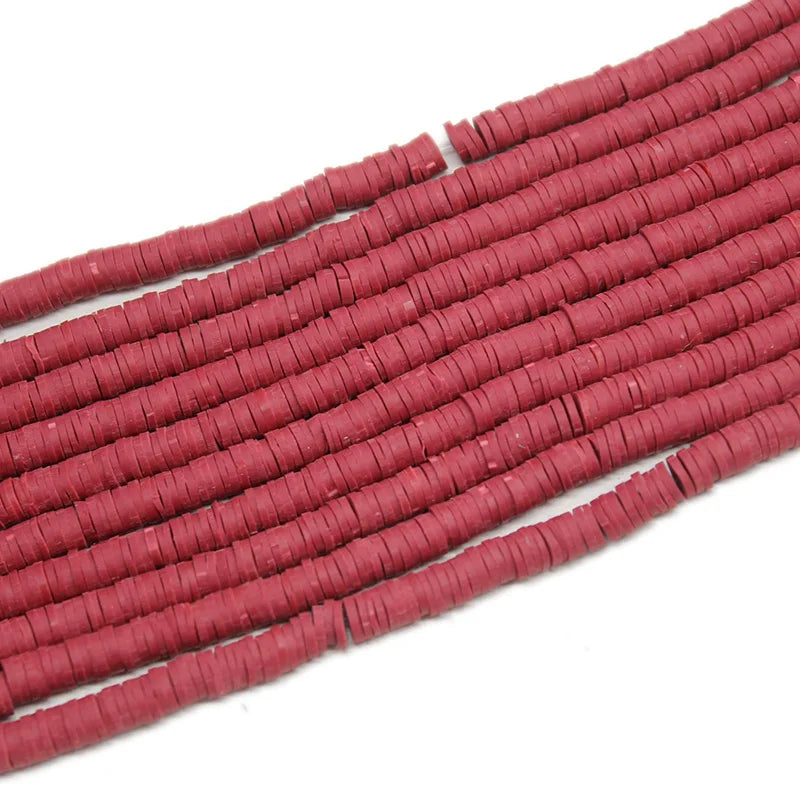 1000pc 6mm Polymer Clay Spacer Beads Jewelry Making
