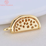 6PCS 15x6MM 24K Brass Watermelon Pendants Charms DIY Jewelry Findings
