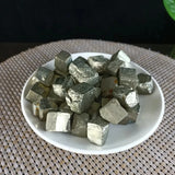100G Natural Pyrite Crystal Fool Mineral Specimen Ore Strange Stone Decoration