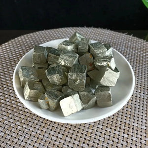 100G Natural Pyrite Crystal Fool Mineral Specimen Ore Strange Stone Decoration