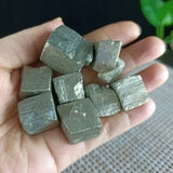 100G Natural Pyrite Crystal Fool Mineral Specimen Ore Strange Stone Decoration