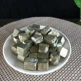 100G Natural Pyrite Crystal Fool Mineral Specimen Ore Strange Stone Decoration