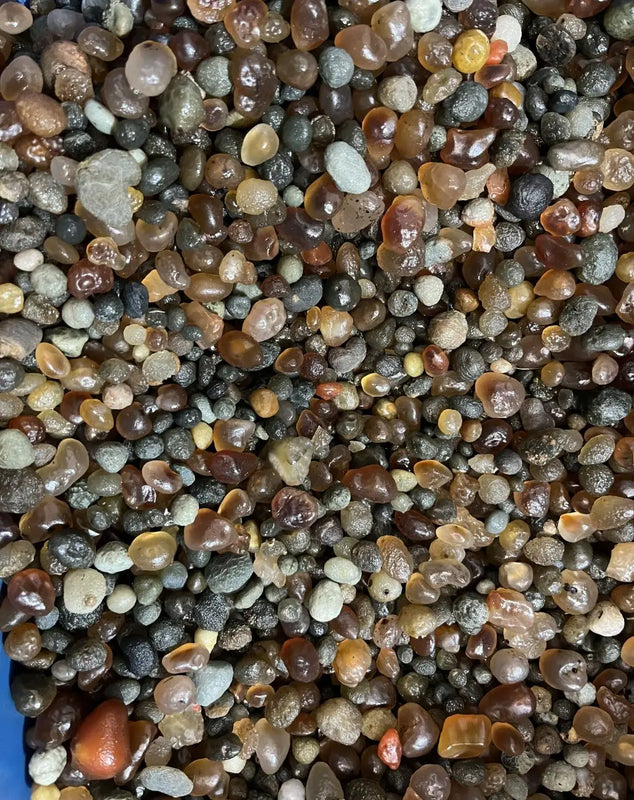 100G Raw Gemstone Natural Alxa Gobi Agate Sugar Heart Vein Stone