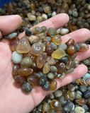 100G Raw Gemstone Natural Alxa Gobi Agate Sugar Heart Vein Stone