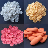 Disposable Latex Rubber Finger Cots - 140 Pcs