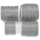 100M 304 Stainless Steel Chain 1.2mm/1.5mm/2mm Flat Cable Link Chain Bulk