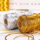 100M DIY Silver Rope String Macrame Cord Sewing Twine Home Decoration