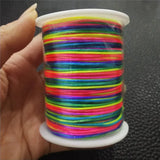 100M/Lot Satin Cords 1.5mm DIY String Accesories Baby Silicone Teething