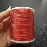 100M/Lot Satin Cords 1.5mm DIY String Accesories Baby Silicone Teething