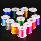 100M/Lot Satin Cords 1.5mm DIY String Accesories Baby Silicone Teething