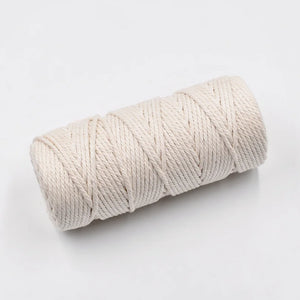 100M Macrame Rope Twisted String Cotton Cord - DIY Craft Knitting Wedding Decor
