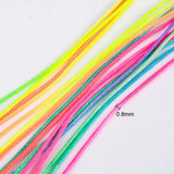 100M Rainbow Beading Cord 0.8mm Stretch String for DIY Jewelry Making