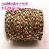 0.8mm Multicolor Nylon Cord Thread Chinese Knot Macrame Cord Bracelet