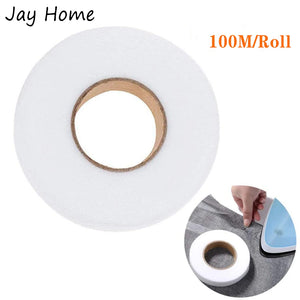 100M Fabric Fusing Tape Iron on Adhesive Hemming Tape for Clothes Jeans DIY