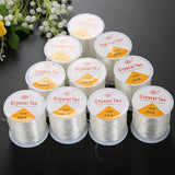 100M Plastic Crystal DIY Beaded Elastic Cord Jewelry String
