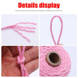 100M/roll 3 4mm Colorful Macrame Cotton Cord Rope Sewing Twine Thread String