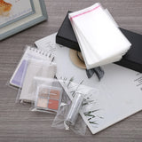 100PC/6x8-6x29cm Transparent Opp Plastic Bag Self-Adhesive Sealing Jewelry Bag