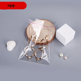 100PC/6x8-6x29cm Transparent Opp Plastic Bag Self-Adhesive Sealing Jewelry Bag
