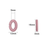 100PC 16x12mm Acrylic Link Chain Charms for Earring Bag Bracelet