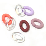 100PC 16x12mm Acrylic Link Chain Charms for Earring Bag Bracelet
