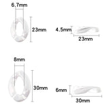 100PC Acrylic Chain Open Ring Charms Diy Buckle Acrylic Beads For Jewelry