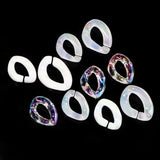 100PC Acrylic Chain Open Ring Charms Diy Buckle Acrylic Beads For Jewelry