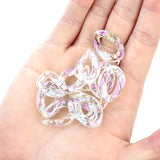 100PC Acrylic Chain Open Ring Charms Diy Buckle Acrylic Beads For Jewelry
