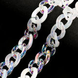 100PC Acrylic Chain Open Ring Charms Diy Buckle Acrylic Beads For Jewelry